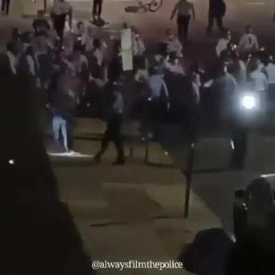 A family in their car, WITH BABIES, tried to turn their car around on a street swarming with Philadelphia Police Officers