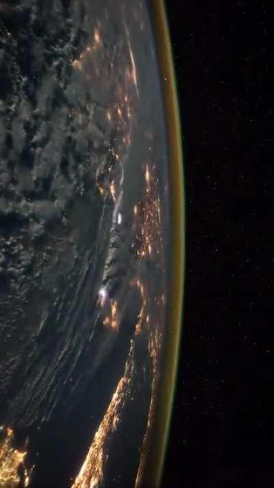 Earth at night seen from space