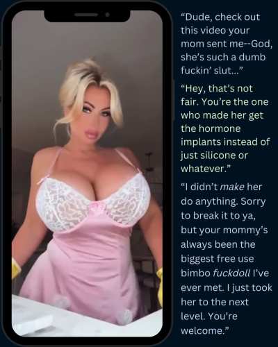 Turning my friend's free use mom into the perfect bimbo