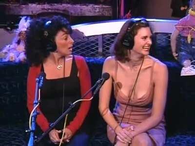 Guy’s mom and wife flash Howard for a plug