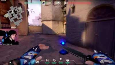 Yoru teleport lineup to enemy spawn on Ascent