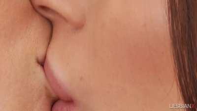 [/r/Brunette_Vixens] Two GOATS Tongue Tied