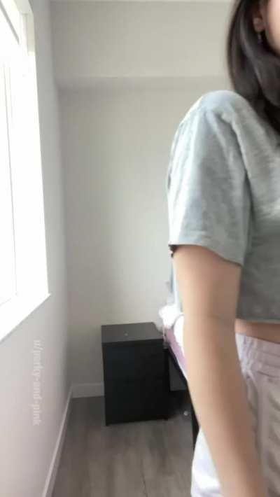 My first time doing this trend naked! How did I do? :)