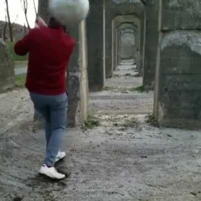 WCGW filming a golf shot