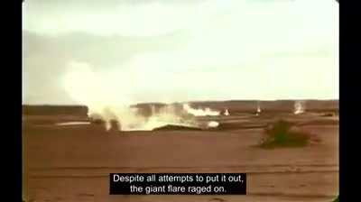 USSR using an atom bomb to stop fire from spewing out of the earth