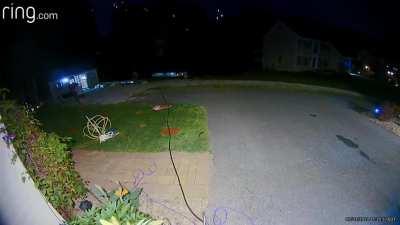 my neighbor had a little firework mishap