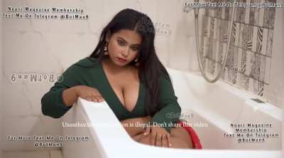 Sreetama nip tease in Bath tub