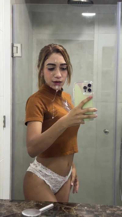 My sister came home like this, she said she was talking with my bully