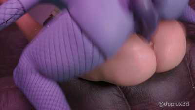 Futa Widowmaker struggles to fit her massive cock inside Mercy (Duplex3D) [Overwatch]