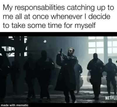 Just when I thought I was free