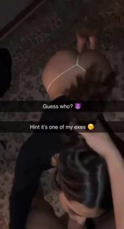 Your gf had a friend coming over, so you couldn’t go see her. You got sent this from her snap..