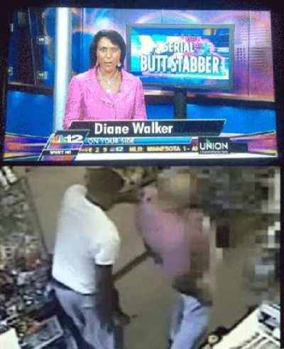 Man gets stabbed in the ass