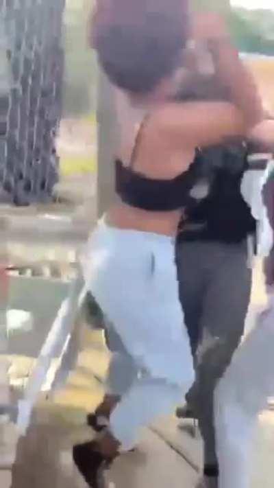 Girl got teamed on💀