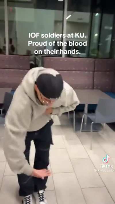 KU Students Supporting Israel hosted IOF soldiers on their Triggered Tour: Combat to Campus. Walking out with no shame and proud to play a part in the genocide of Palestinians.