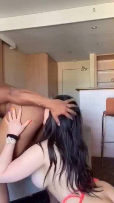 Your wife may be this hot IG slut but to me she’s just an ass cleaner lol how humiliated do you feel? You fought for this woman. 😂😂