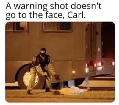 “Admin please don’t ban me, I swear I was just trying to give the D-boi a warning shot!”