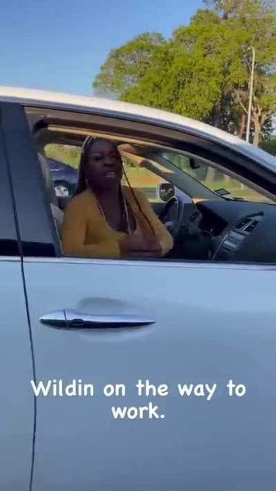 At 8am,road rage on the way to work