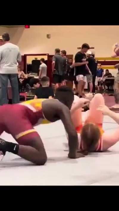 i think he was too happy to defeating her 