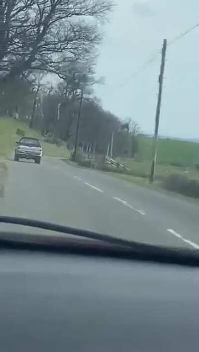 NPC's point of view of me testing my new truck