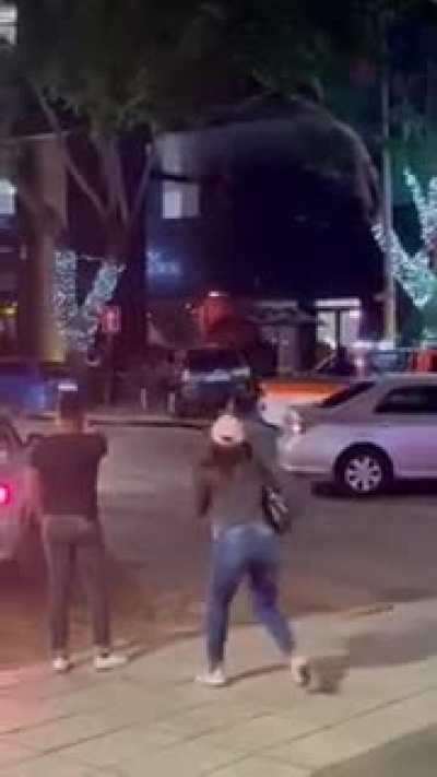 Idiot was refused entry and crashes into restaurant to see ex-lover [Johannesburg, South Africa]