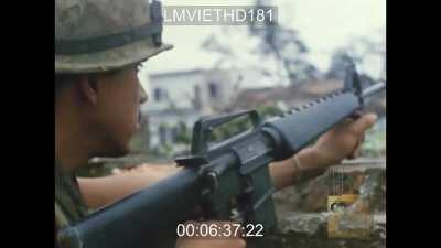 HD US Marine footage from the urban fighting in Hue during the Tet Offensive - 1968