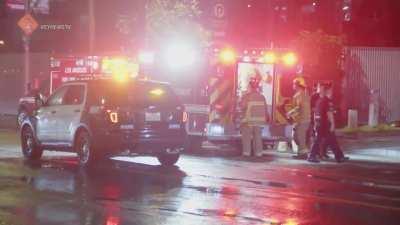 news-cam; aftermath of alleged DUI crash, which car do you think was speeding?