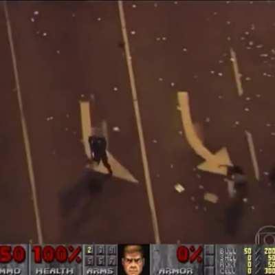 I saw this video a while ago but it only had the original music (At Doom’s Gate) and no sound effects so I decided to do it myself