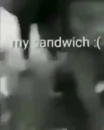 my sandwich :(
