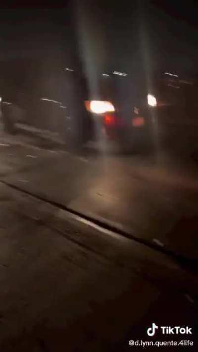 INSANE ACCIDENT ON FREEWAY, CAMERA MAN RISKS HIS LIFE TO SAVE INJURED MOTORCYCLIST