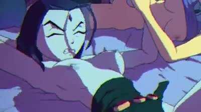 Raven & Starfire bouncing titties (QueenComplex) [Teen Titans]