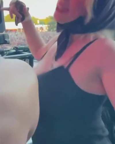 She is doing that on purpose, obviously. Billie Eilish