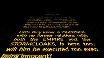 I made an Star Wars style Elder Scrolls intro