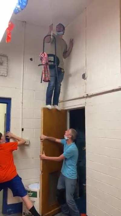 I bet him $20 to sit in that chair