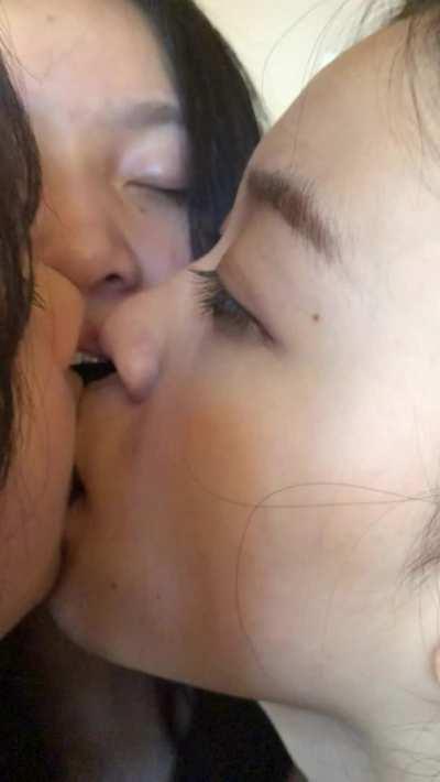 Four Chinese girls enjoying each other