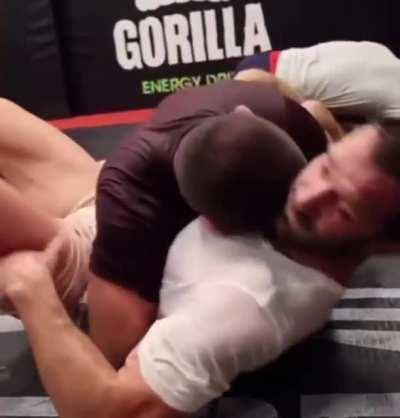 Khabib grappling with Luke Rockhold part 2!!