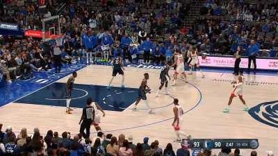 [Highlight] Jabari Smith Jr. blocks Tim Hardaway Jr. 's 3-foot driving layup for the Rockets' 19th block of the game