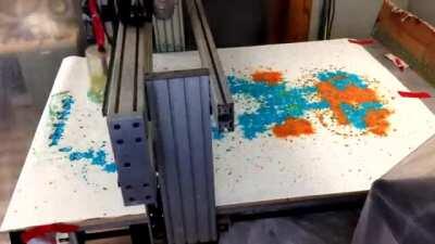 Paintball gun CNC machine printer