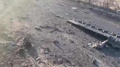 ua pov - Russian T-72B3 is exploded by a Ukrainian drone. Included is footage from RU soldiers, who look at pieces and say it blew up right in front of them and that the crew is done. Bakhmut Region, work of 92nd OSHBr.