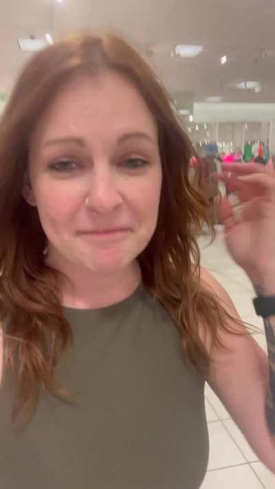 Mall parking lot facial!