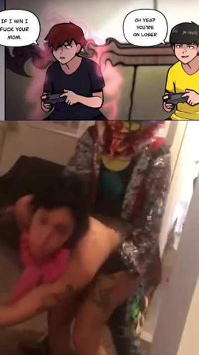 Never make a bet with your bully. He clapped my mom in his online game avatar and posted it on the internet