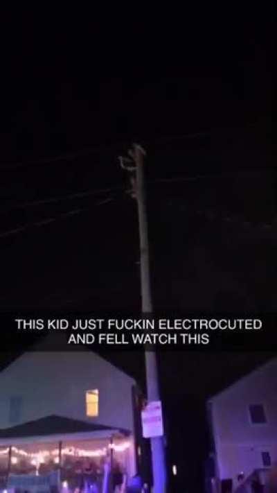 climb an electrical pole
