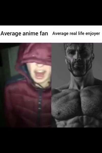 Average anime fan vs Average real life enjoyer
