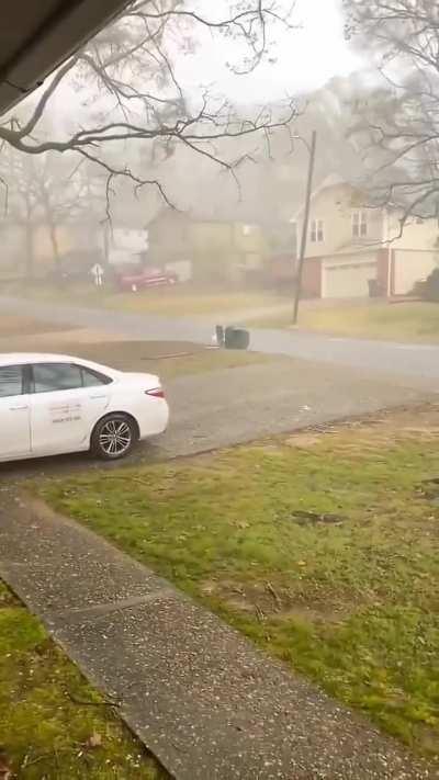 This tornado rips though this neighborhood in ONE MINUTE….