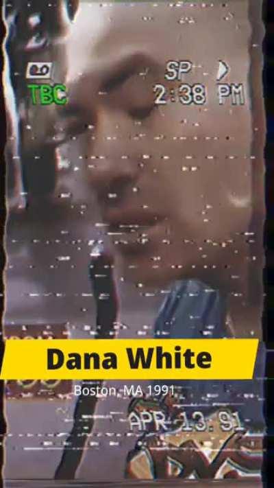 So I found some old footage of Dana White from 1991. Wow.
