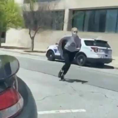 Leaving the window down in the patrol car, WCGW?