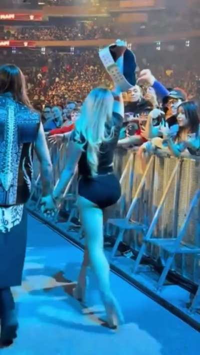 Liv doing her sexy walk showing off those gorgeous legs