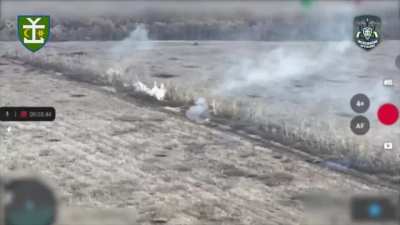 2 Ukrainian tanks destroyed Russian infantry positions. 54th Mechanized Brigade. Siversk direction. March 2025