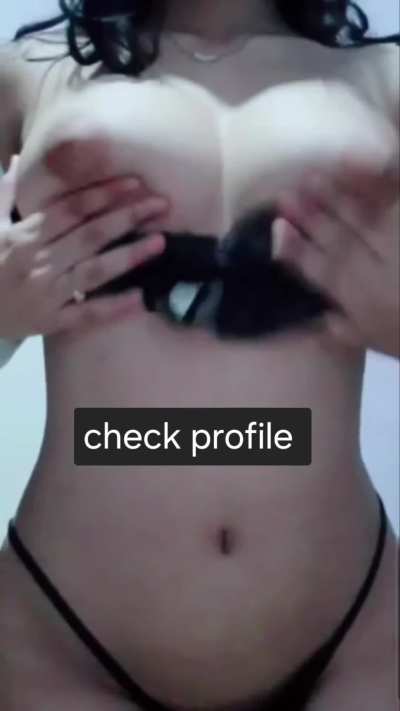 desi girl trying to wear new hot dress , and satisfying herself with her juicy melons