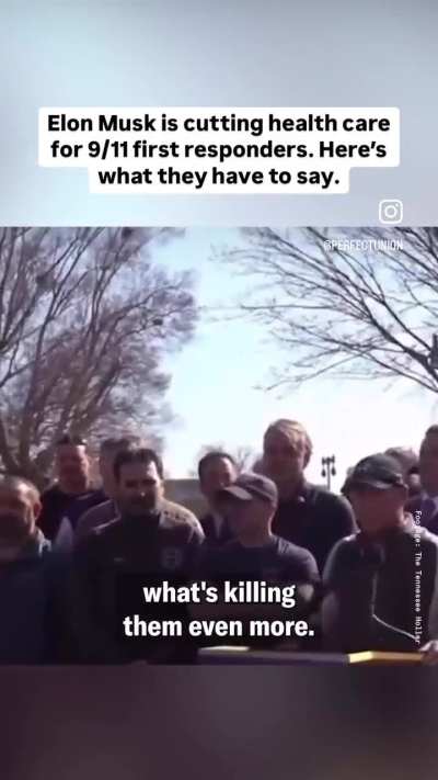 DOGE cut funding for 9/11 first responder's medical bills. This is their response