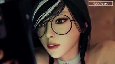 Cumming on Dokkaebi (Cheekbuster) [Rainbow Six Siege]